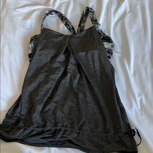 Floral built in sports bra